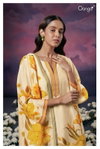 Adeline 2252 By Ganga Silk Organza Printed Dress Material Catalog
